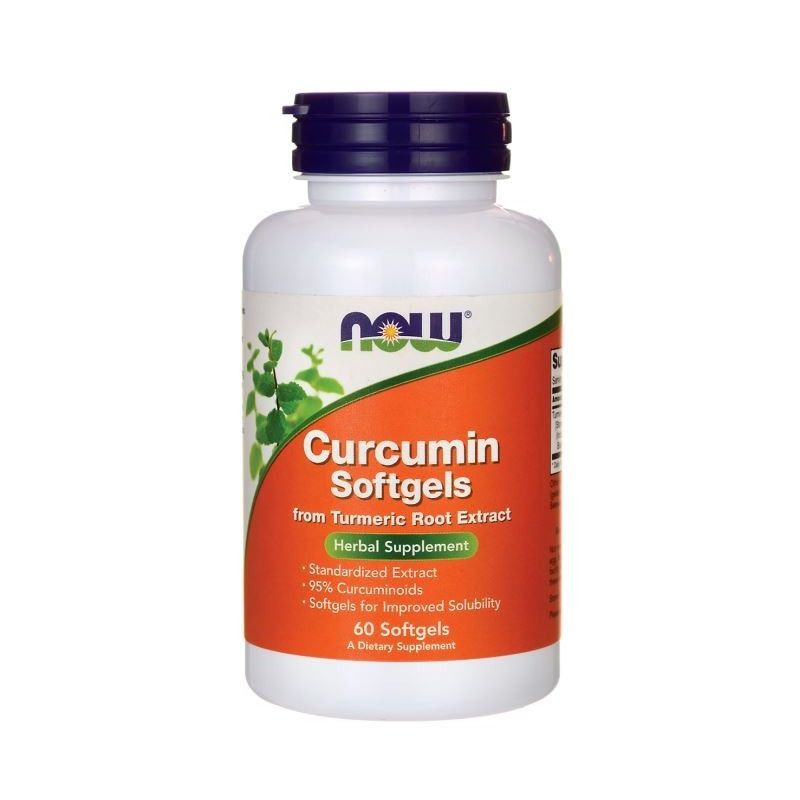 Wsparcie Odporności Kurkumina Now Foods Curcumin 60softgels