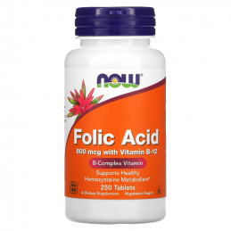 Witaminy B Now Foods Folic...