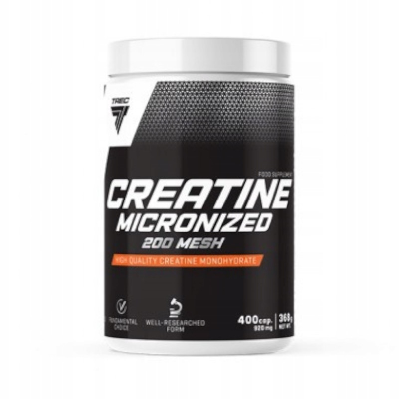 Kreatyna TREC Creatine Micronized 200 Mesh 400kaps Kreatyna TREC Creatine Micronized 200 Mesh 400kaps