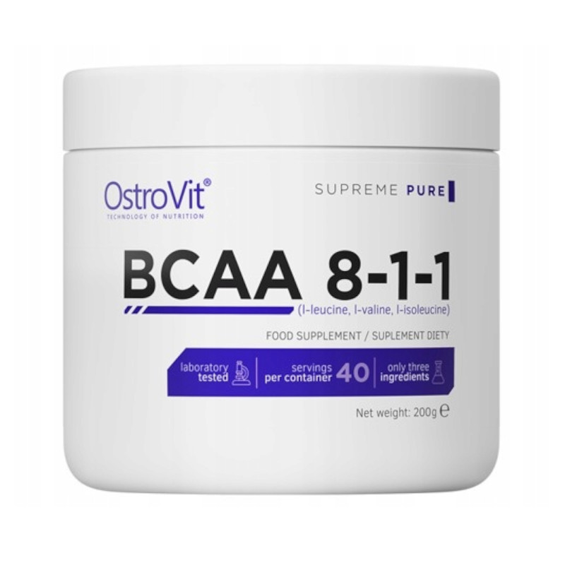 Aminokwasy OstroVit True Taste BCAA 8-1-1 200g Aminokwasy OstroVit True Taste BCAA 8-1-1 200g