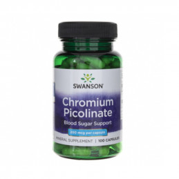 Suplement Prozdrowotny Swanson Chromium Picolinate 200mg 100kaps