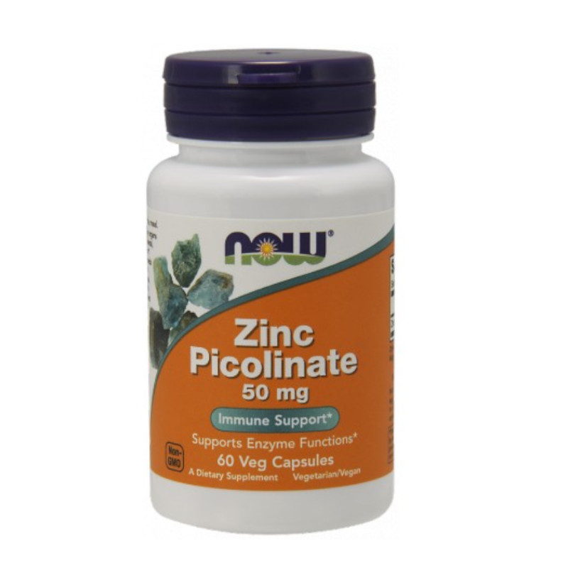 Minerały Now Foods Zinc Picolinate 50mg 60kaps Minerały Now Foods Zinc Picolinate 50mg 60kaps
