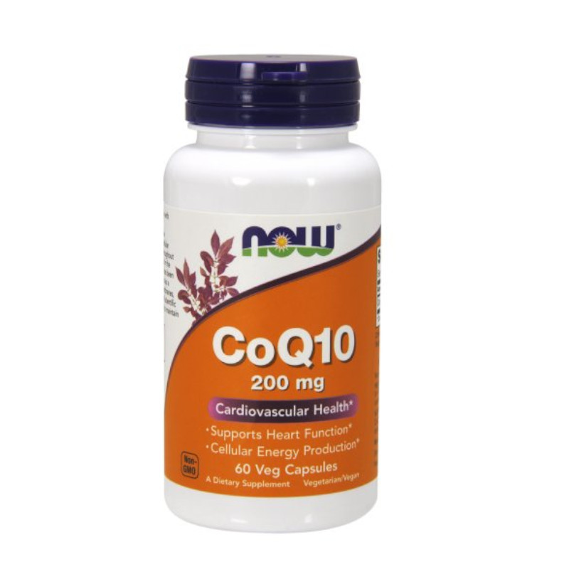 Suplement Prozdrowotny Now Foods CoQ10 200mg 60vkaps Suplement Prozdrowotny Now Foods CoQ10 200mg 60vkaps