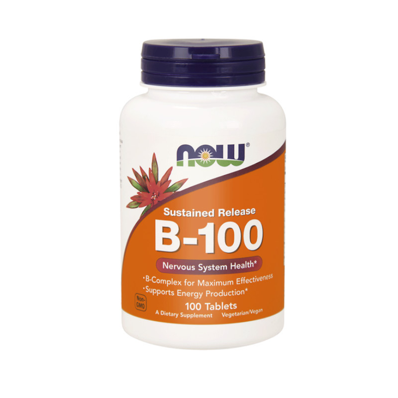 Witaminy Now Foods B-100 Sustained Release 100tabs Witaminy Now Foods B-100 Sustained Release 100tabs