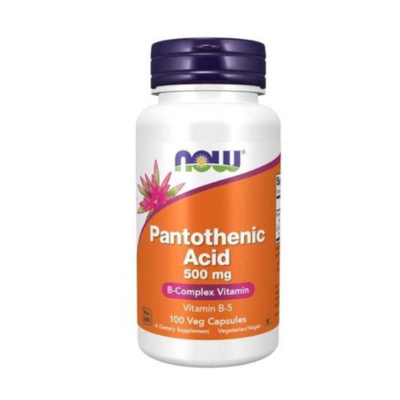Witaminy Now Foods Pantothenic Acid 500mg 100kaps WITAMINA B5 Witaminy Now Foods Pantothenic Acid 500mg 100kaps WITAMINA B5