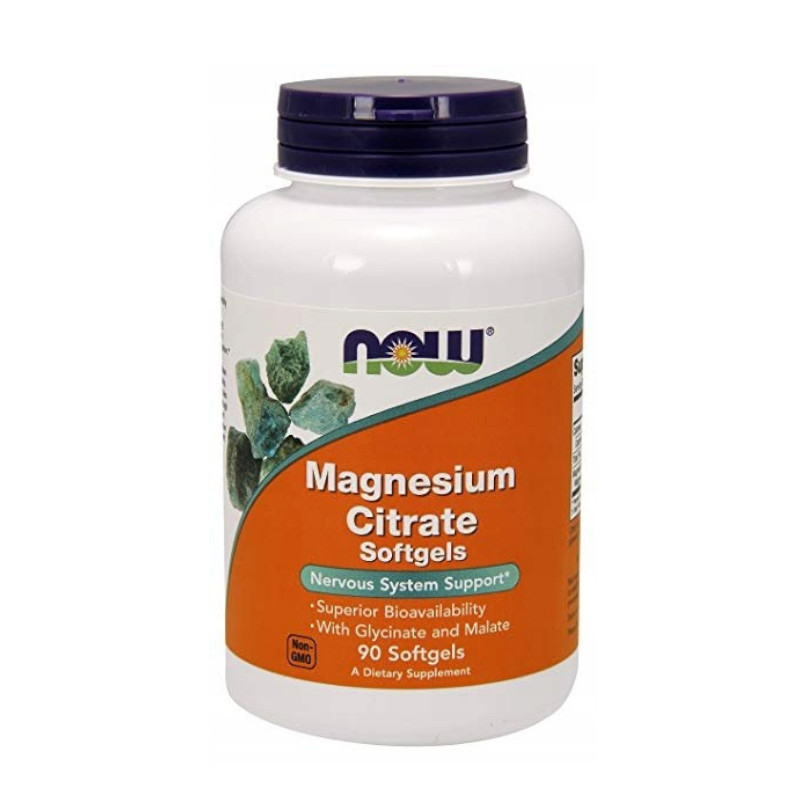 Minerały Now Foods Magnesium Citrate 90softgels Minerały Now Foods Magnesium Citrate 90softgels