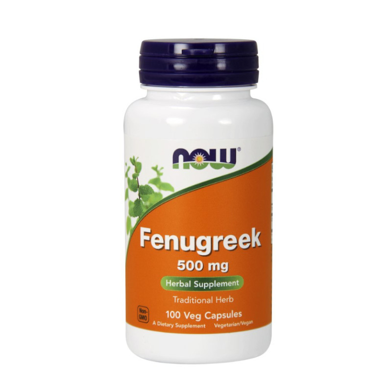 Booster naturalnych hormonów Now Foods Fenugreek 500mg 100vkaps Booster naturalnych hormonów Now Foods Fenugreek 500mg 100vkaps