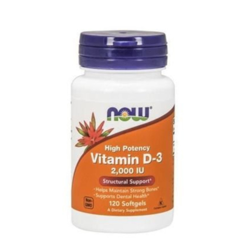Witaminy Now Foods D-3 2000 IU 120softgels Witaminy Now Foods D-3 2000 IU 120softgels