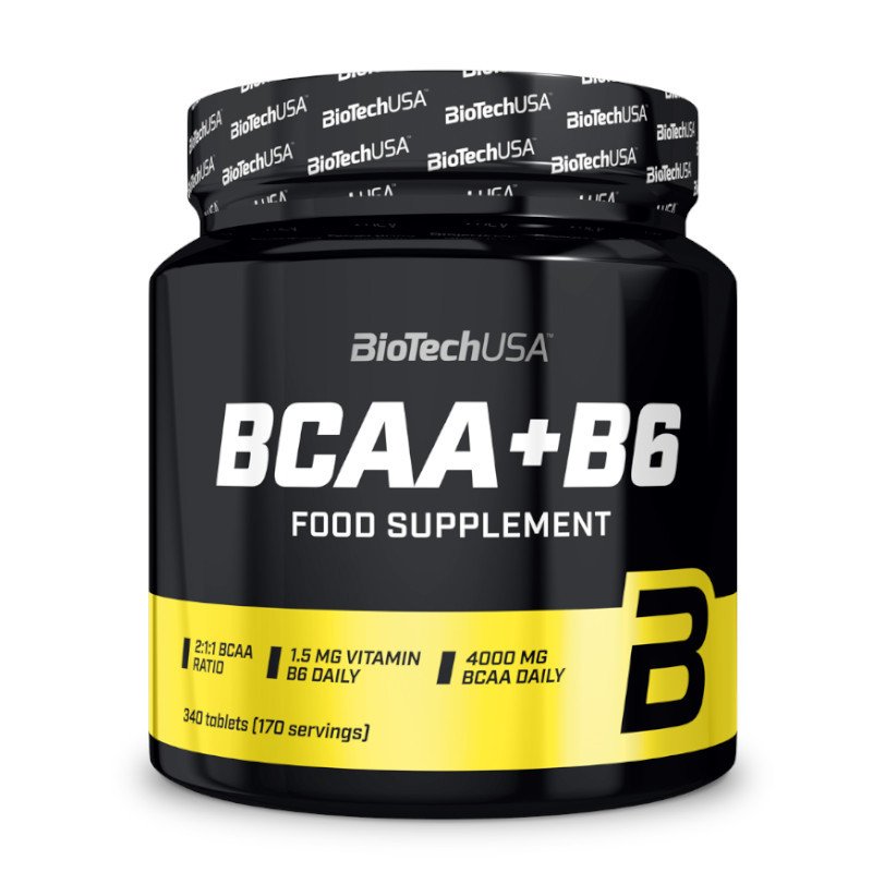 Aminokwasy BioTechUSA BCAA+ B6 340 tab Aminokwasy BioTechUSA BCAA+ B6 340 tab