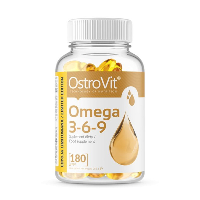 Kwasy tłuszczowe OstroVit Omega 3-6-9 180kaps Kwasy tłuszczowe OstroVit Omega 3-6-9 180kaps