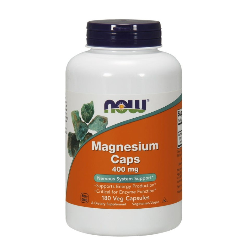 Minerały Now Foods Magnesium 400 mg 180kaps Minerały Now Foods Magnesium 400 mg 180kaps