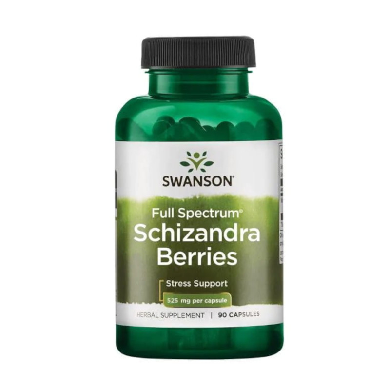 Swanson Schizandra Berries 525mg 90kaps Swanson Schizandra Berries 525mg 90kaps