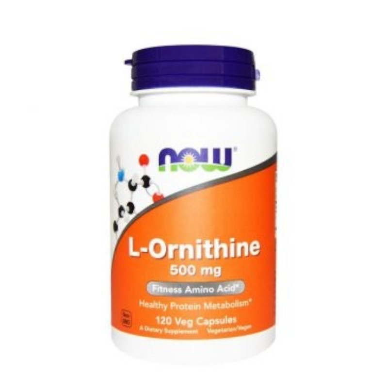 Suplement Prozdrowotny Now Foods L Ornithine 500mg 120vkaps