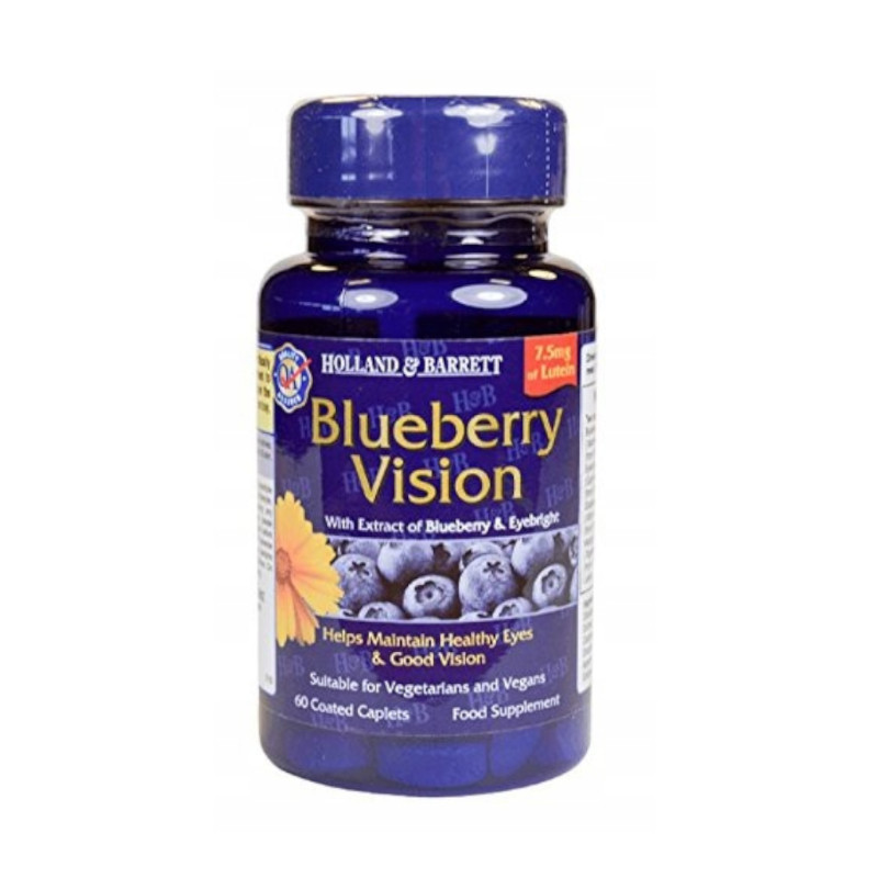 Zdrowy wzrok Holland & Barrett Blueberry Vision 60kaps Zdrowy wzrok Holland & Barrett Blueberry Vision 60kaps