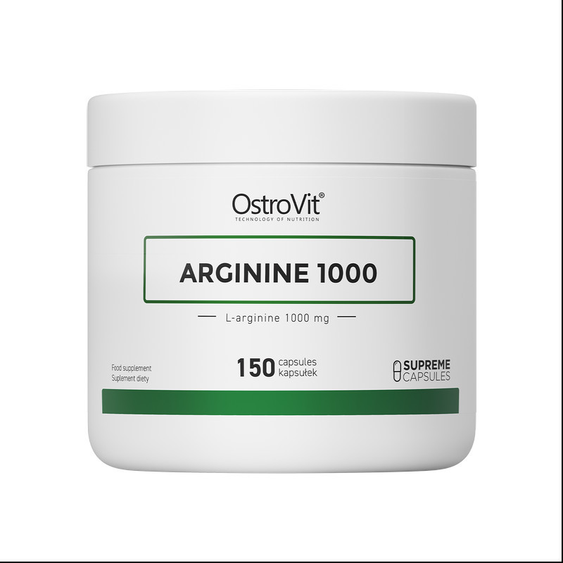 Suplement pompujący OstroVit Arginine 1000 150kaps Suplement pompujący OstroVit Arginine 1000 150kaps