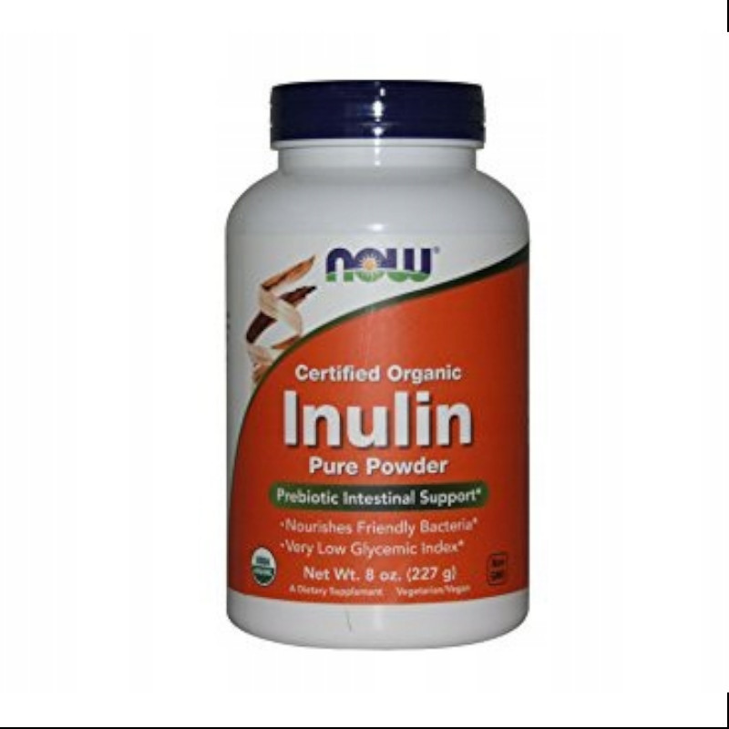 Wsparcie jelit Now Foods Inulin Powder, Organic 227g