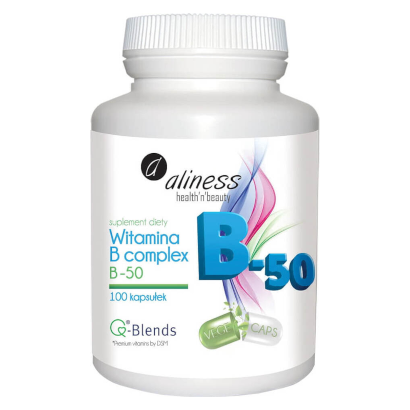 Witaminy B Aliness Witamina B Complex B-50 100 kapsułek
