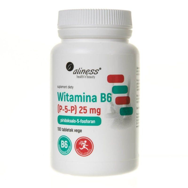 Witaminy Aliness Witamina B6 25mg 100tab