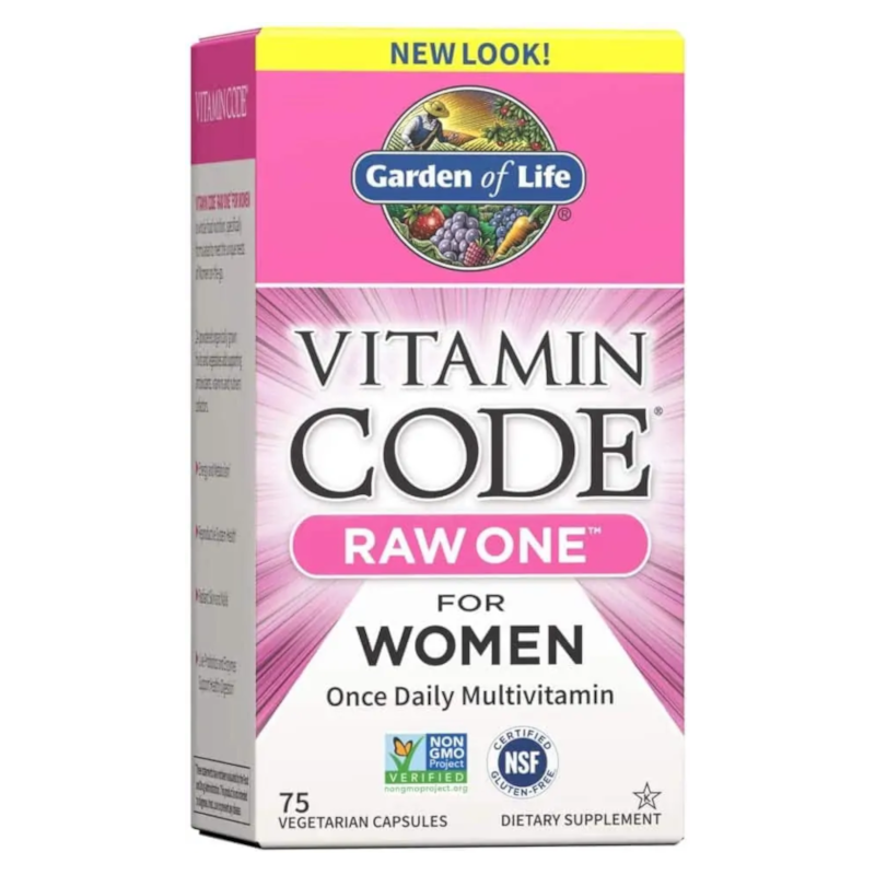 Witaminy i Minerały Kompleks Garden of Life Vitamin Code RAW ONE for Women 75kaps
