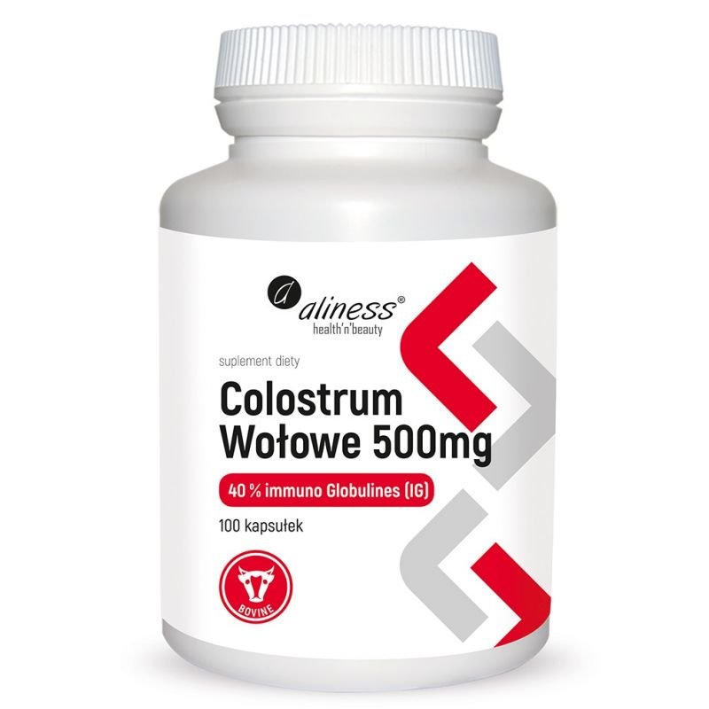 Wsparcie Odporności Aliness Colostrum Wołowe 500mg 100kaps