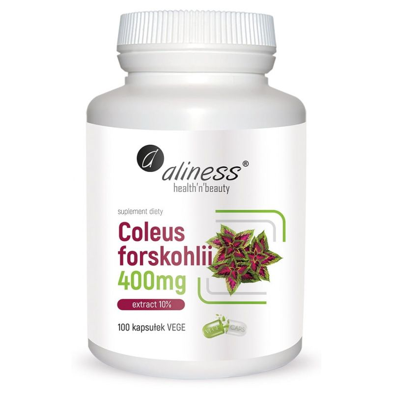 Odchudzanie Aliness Coleus Forskohlii 10% 400 mg 100 kapsułek 100kaps