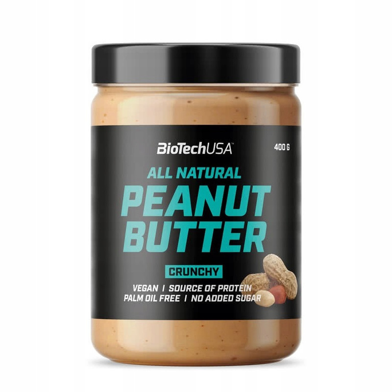 Masło orzechowe BioTechUSA All Natural Peanut Butter 400g Crunchy/Smooth Masło orzechowe BioTechUSA All Natural Peanut Butter 400g Crunchy/Smooth