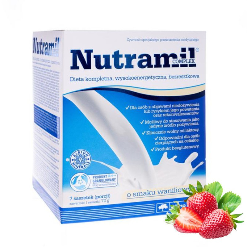 Żywność specjalnego przeznaczenia OLIMP Nutramil complex 7 saszetek Żywność specjalnego przeznaczenia OLIMP Nutramil complex 7 saszetek
