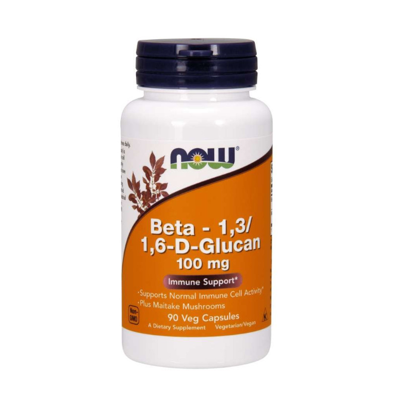 Wsparcie odporności Now Beta - 1,3/ 1,6-D-Glucan 100mg 90vkaps Wsparcie odporności Now Beta - 1,3/ 1,6-D-Glucan 100mg 90vkaps