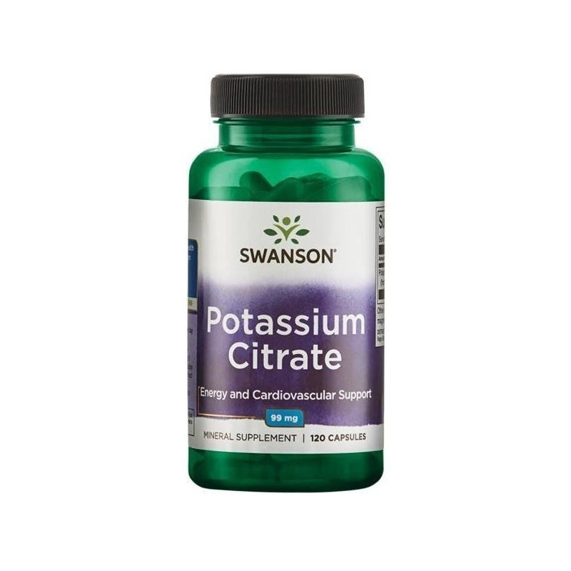 Minerały Swanson Potassium Citrate 120kaps
