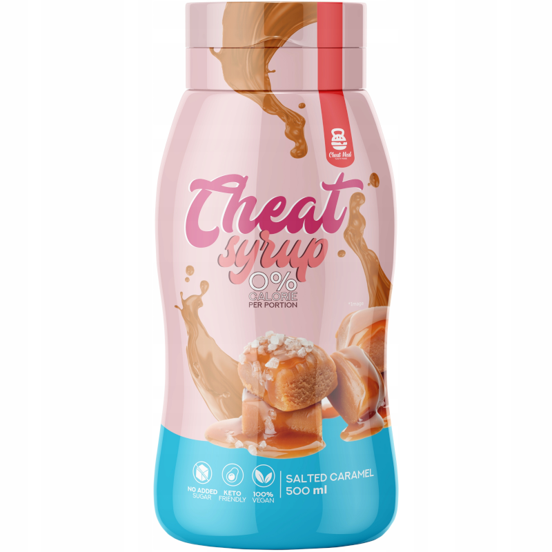 Sos bez kalorii Słodki Cheat Meal Syrup 0% 500ml Słony Karmel
