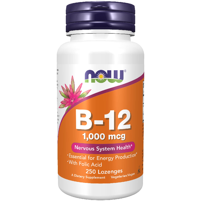 Witamina B Now Foods B-12 1000mcg Pastylki Do Ssania