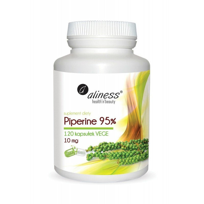 Zdrowie Aliness Piperine 95% 10 mg 120 kapsułek 120kaps