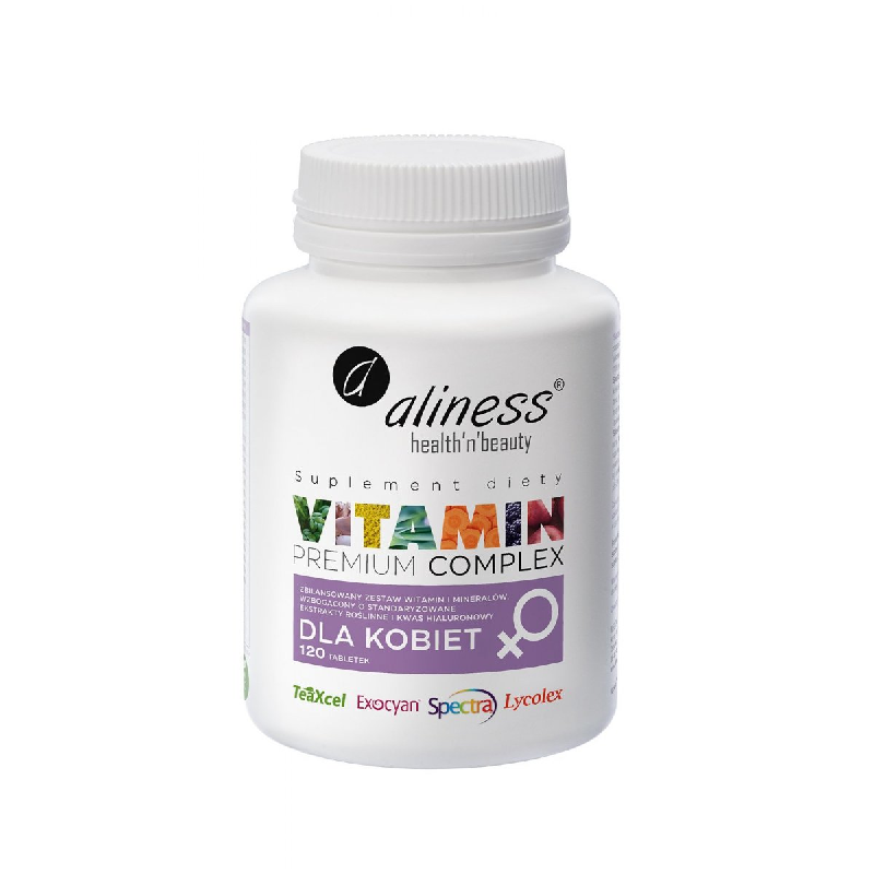 Aliness Premium Vitamin Complex dla Kobiet 120tab