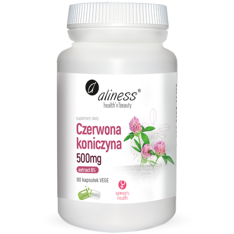 Kobieca Kondycja Menopauza Aliness Czerwona Koniczyna Ekstrakt 8% 500mg 90vkaps