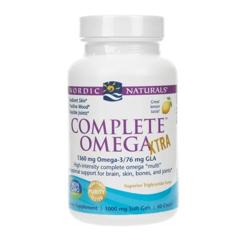 Kwasy Tłuszczowe Omega Nordic Naturals Complete Omega Xtra 60softgels