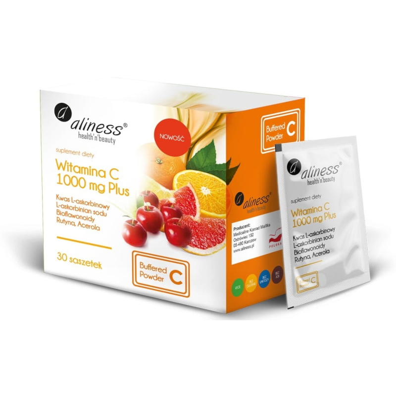 Witamina C Aliness Witamina C 1000 mg Plus 30 saszetek
