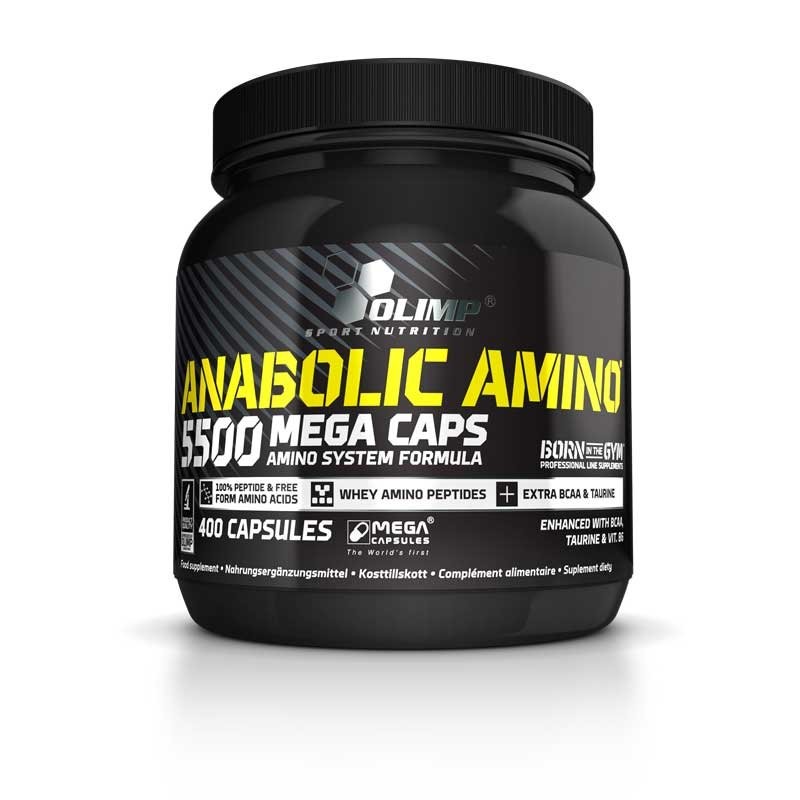 OLIMP Anabolic Amino 5500 MEGA CAPS 400kaps OLIMP Anabolic Amino 5500 MEGA CAPS 400kaps
