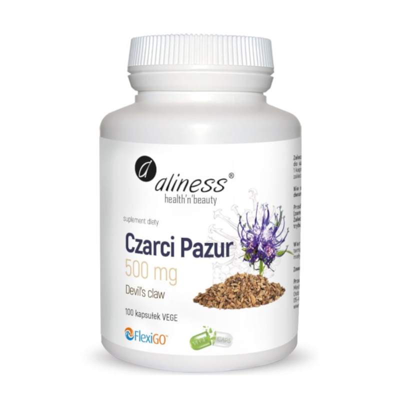 Regeneracja Stawów Diabelski Pazur Aliness Czarci Pazur 500mg 100vkaps