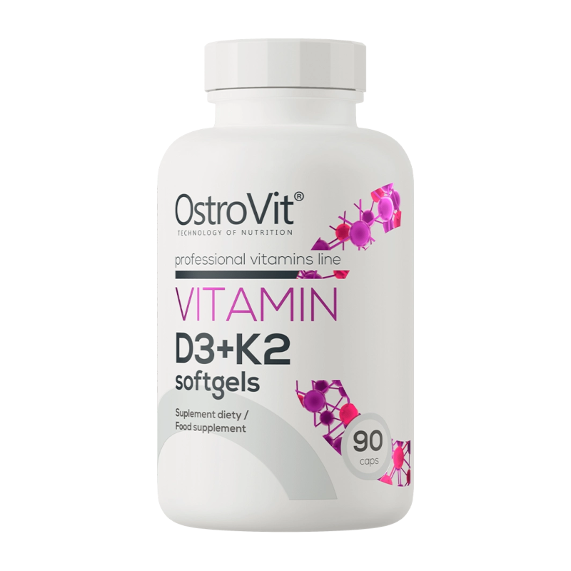 Witaminy D3 OstroVit Vitamin D3 + K2 softgels 90caps