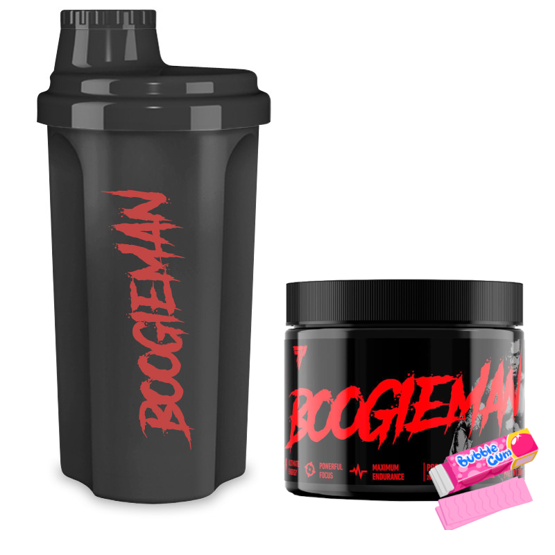 Zestaw Trec Nutrition Przedtreningówka Boogieman 300g +  Shaker Boogieman 700ml