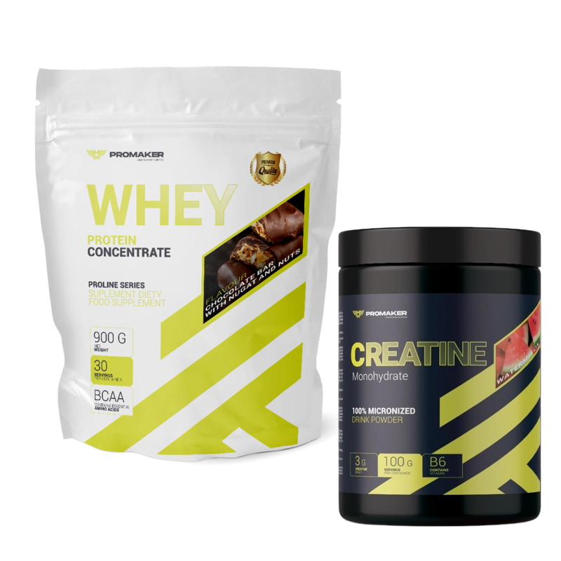 Zestaw Promaker Pokochaj Forme Proline WPC + Gold Creatine 900g + 300g