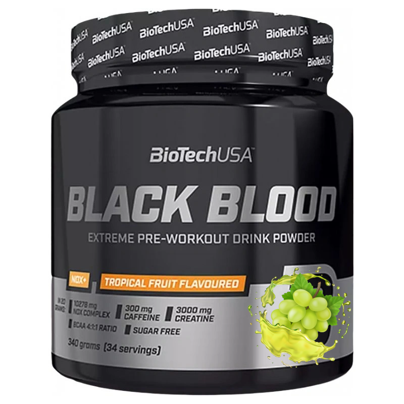 Suplement Przedtreningowy BioTechUSA BLACK BLOOD CAF+ 300g Suplement Przedtreningowy BioTechUSA BLACK BLOOD CAF+ 300g