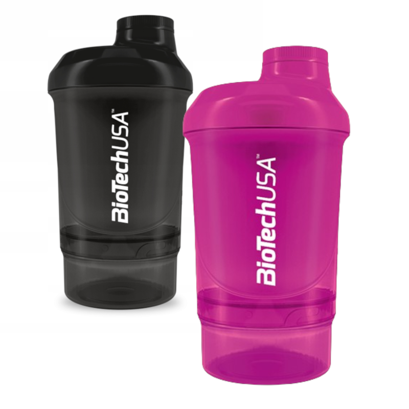 Zestaw BioTechUSA Shaker Wave+Nano + Black + Magent 300ml + 50ml