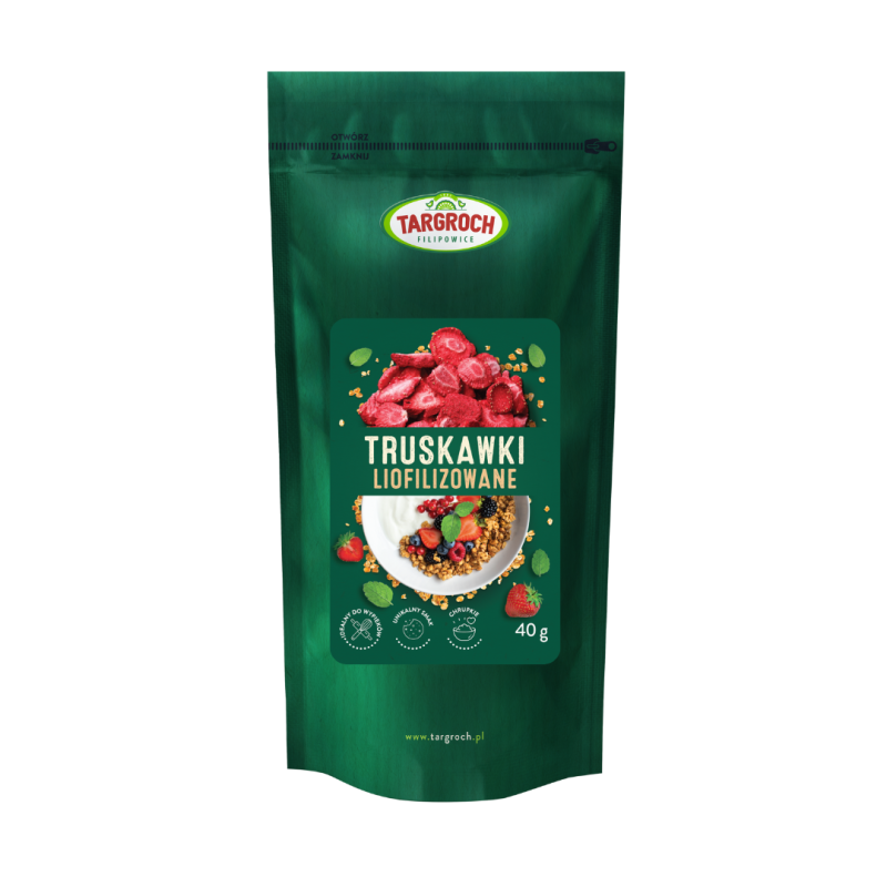 Zdrowa Żywność Targroch Truskawka liofilizowana plaster 40g