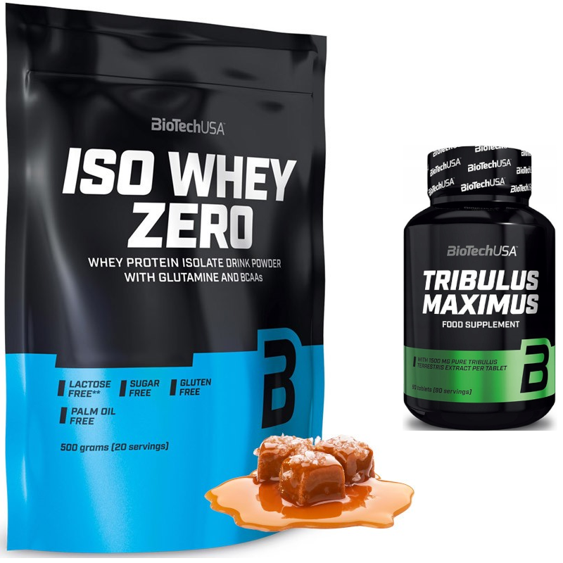 Zestaw BioTechUSA Iso Whey Zero 454g+ Tribulus Maximus 90tab