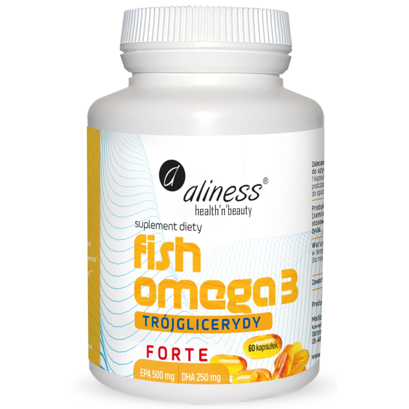 Aliness Fish Omega 3 Forte Trójglicerydy 60kaps