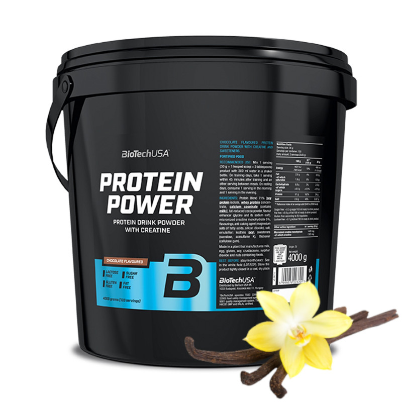 BioTechUSA Protein Power 4000g 4000g - Odżywka Białkowa