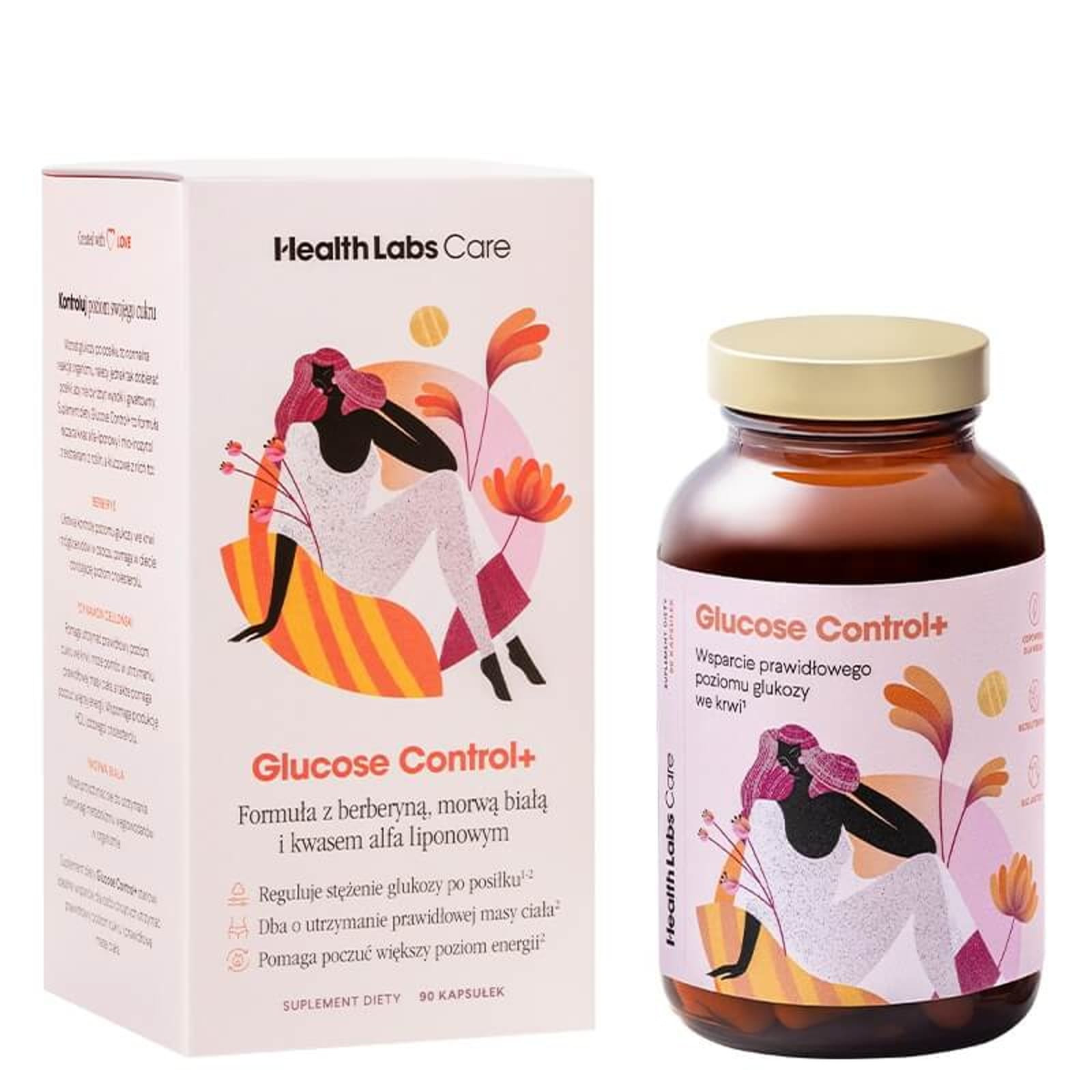 Równowaga Cukru Health Labs Care Glucose Control+ 90kaps