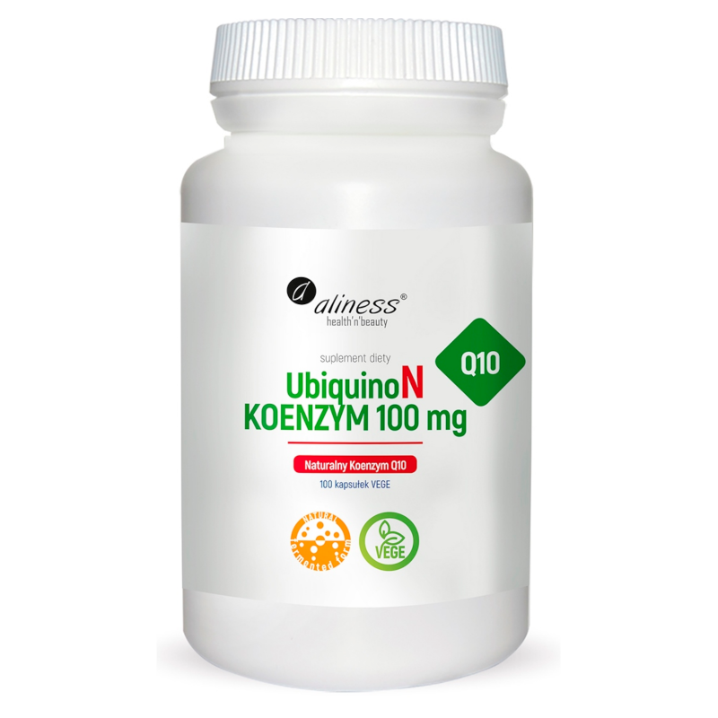 Aliness UbiquinoN Naturalny Koenzym 100vkaps - prawidłowe krążenie