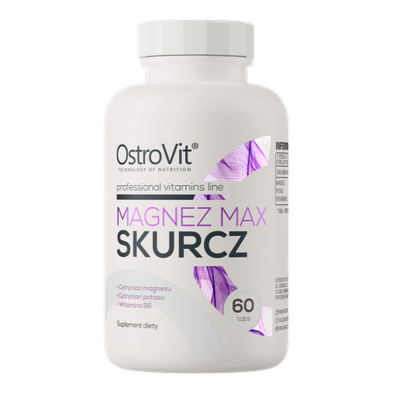 Minerały Magnez OstroVit Magnez Max Skurcz 60tab
